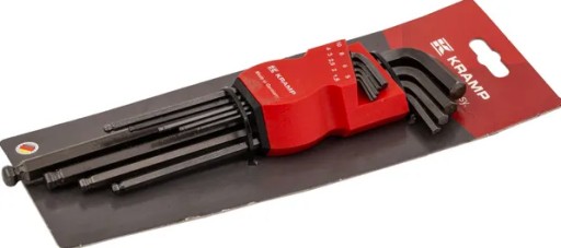 Набір шестигранних ключів 1,5-10 мм 9 шт. чорний