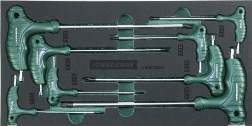 Набір кутових ключів TORX 8 шт у вставці EVA Jonnesway H10MT08KV універсальний