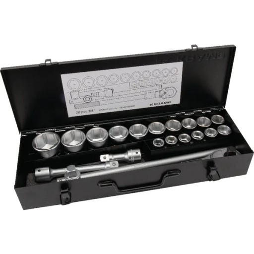Набор торцевых ключей 3/4 дюйма, 20 шт.