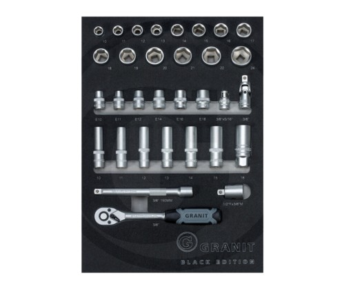 Набір торцевих ключів 3/8 вкладиш HeavyGrip 32 шт