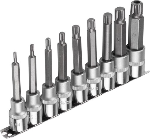 Набір торцевих ключів SPLINE на планці Corona Exclusive C6924 Universal