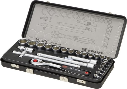 Набор торцевых ключей 1/2 дюйма, 24 шт. Крамп