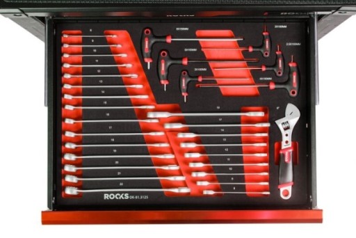 Набор комбинированных ключей 6-22 мм, шестигранный ключ