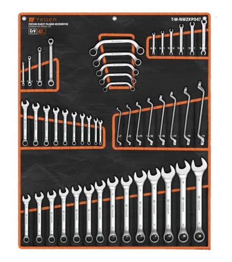 Набор ключей комбинированных 6-32мм 47 шт Teger