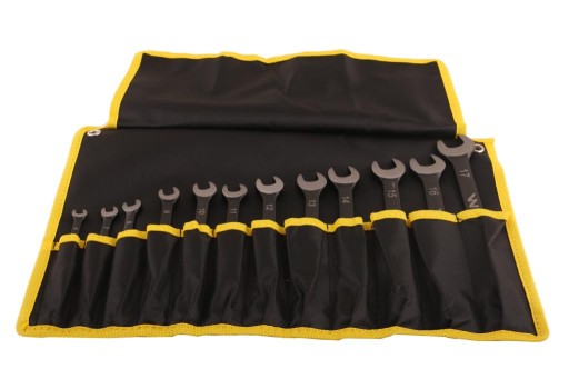 Набір з 12 комбінованих ключів у сумці, стандартні розміри 6-17