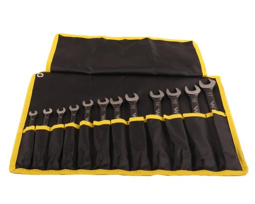 Набор комбинированных ключей с храповым механизмом в сумке, 12 шт, размеры 6-17