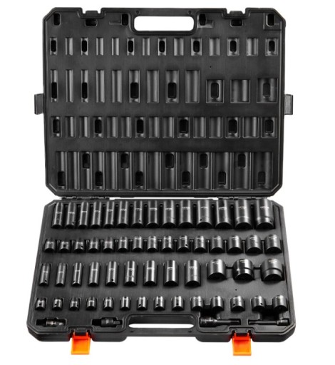 Набір ударних гайкових ключів 3/8 і 1/2 дюйма, 59 шт.