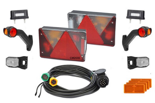 KPL391 - Багатоточковий IV 7-контактний 4,5 м футів-69 футів-140 футів-16 ліхтарів, встановлених для ламп причепів