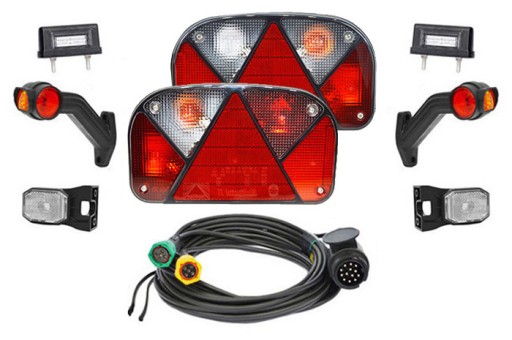 KPL442 - Набір світильників для причепів-причепів багатоточковий II 13-контактний 6 м 6 м