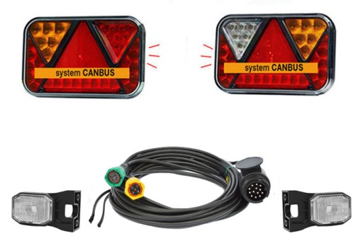 KPL412 - Светодиодный набор лампы Canbus 12V для трейлера FT-270 13-контактный 5,5-метровый трейлер