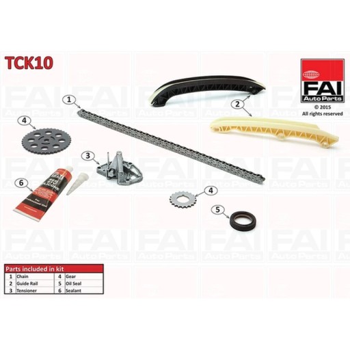 Комплект цепи ГРМ Fai AutoParts TCK10