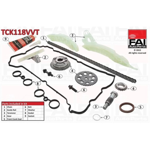 TCK118VVT - Комплект цепи ГРМ Fai AutoParts TCK118VVT