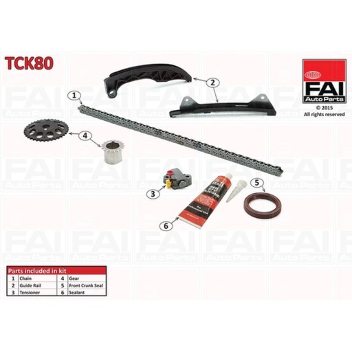 FAI-TCK80-ZS1 - Комплект ланцюга ГРМ Fai AutoParts TCK80