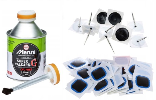 Набор заплаток для ремонта шин с клейким клеем