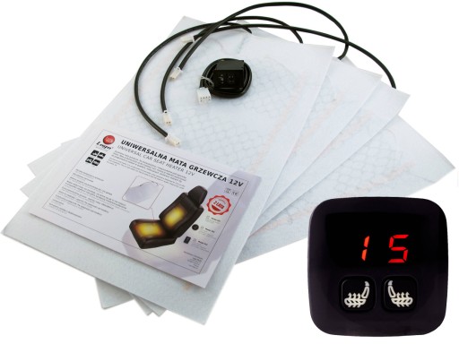 Набір карбонових нагрівальних килимків для оббивки, 2 місця, 100W 12V