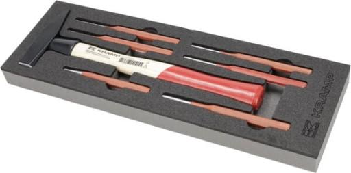 Набор молоток и пробойники 7 шт Kramp TT807001.