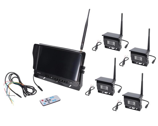 22242271-4 - Комплект для мониторинга транспорта 10 дюймов, 4 беспроводные камеры
