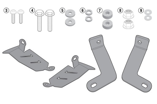 Монтажный комплект GIVI 2118kit Yamaha MT-07