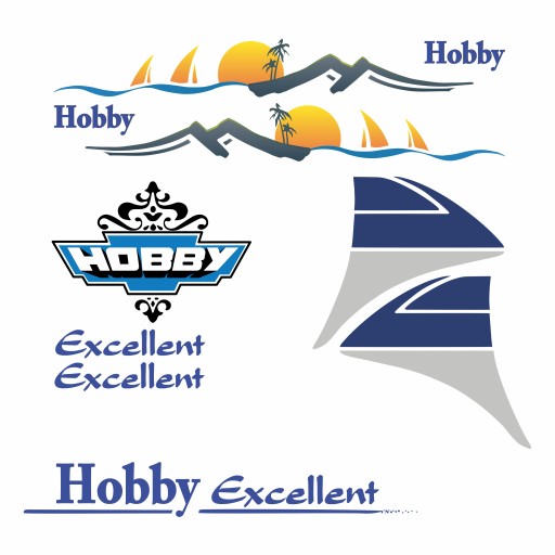 Набор наклеек для кемперов-фургонов для хобби