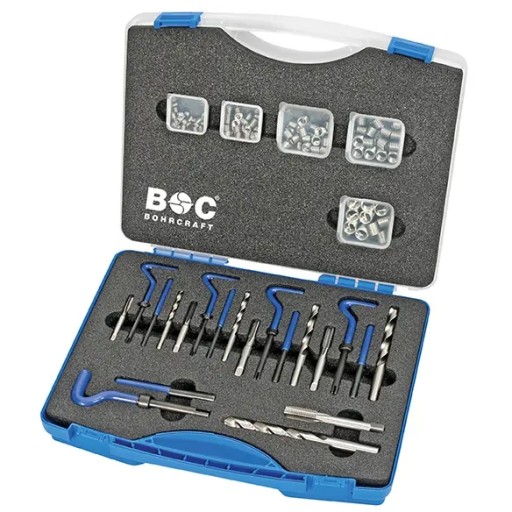 Ремкомплект різьби M5 - M12 130 шт. GR-512 Bohrcraft