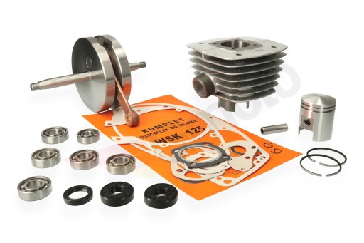 76645 - Комплект для ремонту двигуна чавунний циліндр WSK 125