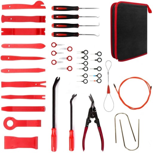 Набор инструментов для разборки и снятия обивки, магнитолы, съемники, большие.