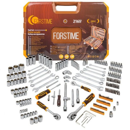 Набор инструментов ГОЛОВКИ БИТЫ КЛЮЧИ 216 шт. 1/4 дюйма 3/8 дюйма 1/2 дюйма 6-гранная 4–32 мм