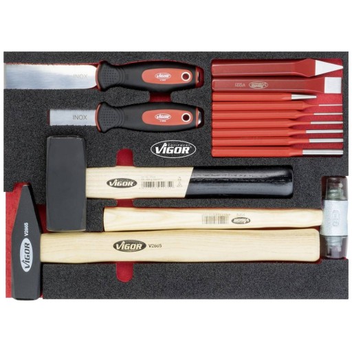 Набор инструментов Vigor V5085 Набор молотков и долот