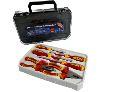 Набір інструментів електрика VDE 6 предметів у кейсі Модель x7321 від J