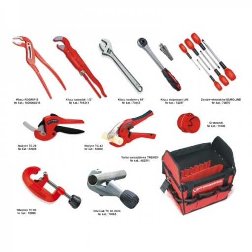 Набір інструментів сантехніка в сумці TRENDY 402311A