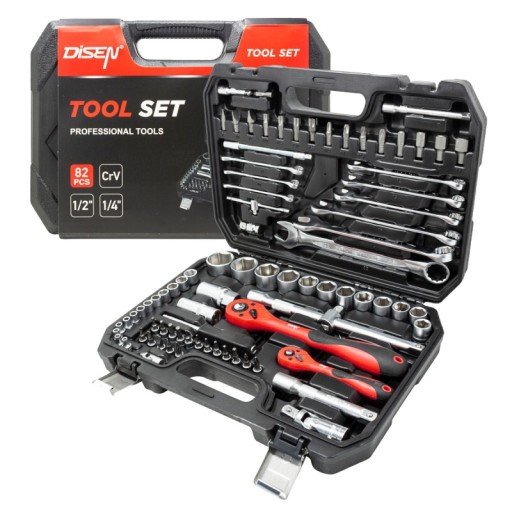 Набір інструментів, ключі торцеві Cr-V 1/2'', 32 шт.