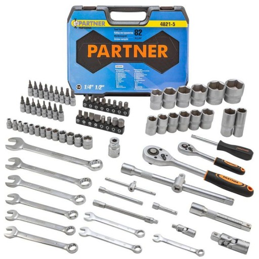 Набор инструментов Головки Биты Ключи 82 el 1/2