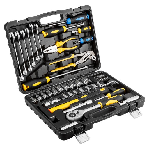 Профессиональный набор инструментов, 56 шт. 38D224 TOPEX.