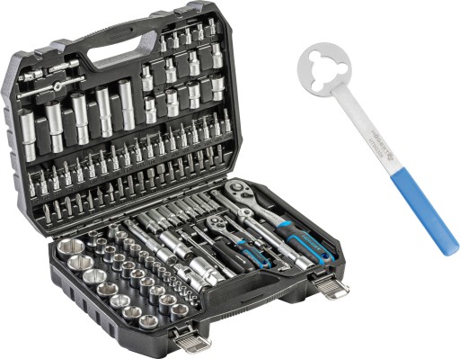 Набор инструментов 112 шт. + Ключ водяного насоса VAG, Hoegert Technik