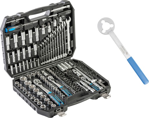 Набор инструментов 222 предмета + ключ для водяного насоса VAG Hoegert Technik