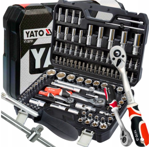 Набір інструментів тріскачка 108 деталей Yato YT-38791 XXL