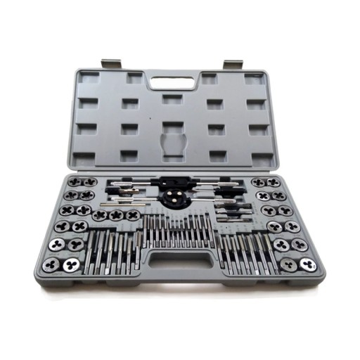 Набор дюймовых и метрических плашек и метчиков 60