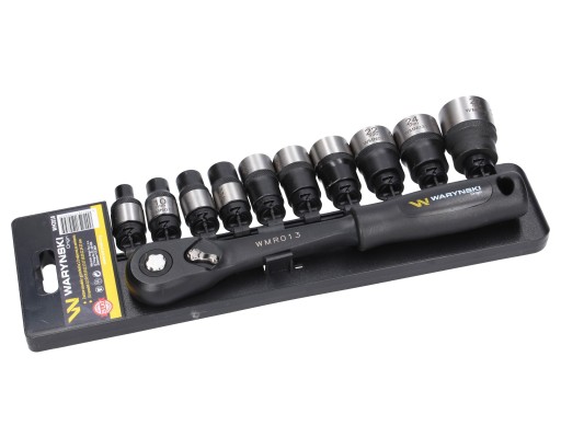 66000874 - Набір головок 1/2 8-27 тріскачка 11 шт Waryński