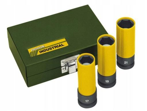 Набор ударных головок 1/2 дюйма 17, 19, 21 мм PROX