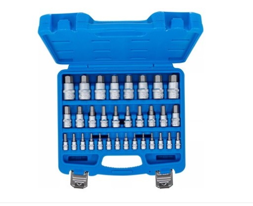 Набор головок бит BGS - 42 шт. Шестигранные головки, МЕТРЫ. ДЮЙМЫ