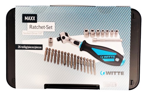 Набір головок і біт MAXX Ratsche 1/4'' (26 шт.) Witte