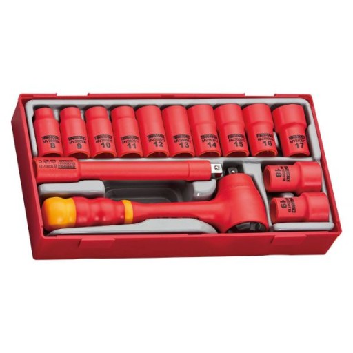 Набор изолированных розеток Teng Tools VDE 1000 В