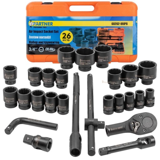 Набор ударных головок 3/4