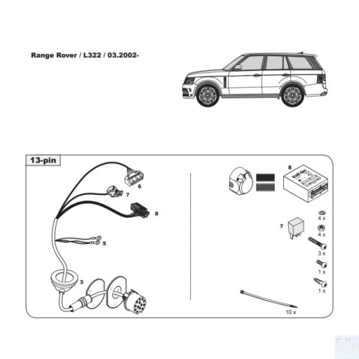 Комплект проводки фаркопа WYR330213R