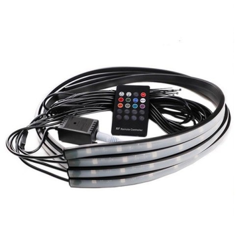 Автомобільний світлодіодний комплект з дистанційним керуванням, різнокольоровий, зовнішній