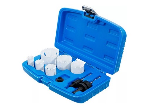 Набір діркових пилок Ø 22-65 мм, глибина 40 мм, 8 шт. - BGS