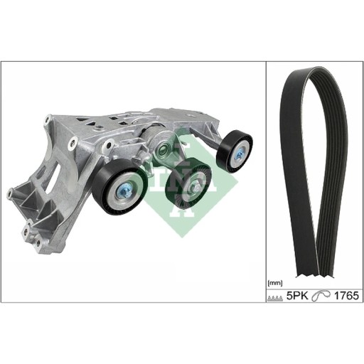 0517 10 - Комплект поліклинового ременя INA 529