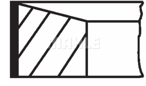 021 RS 00129 0N0 - Комплект поршневых колец (85 мм 2-1,75-2) подходит для: MERCEDES X (470), N