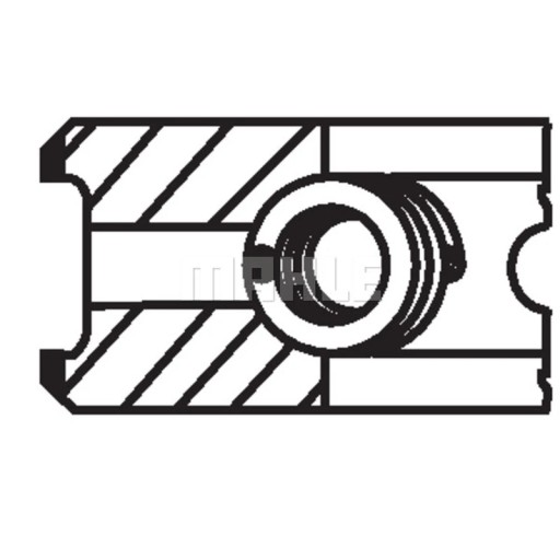 001 RS 00111 0N0 - Комплект поршневых колец MAHLE 001 RS 00111