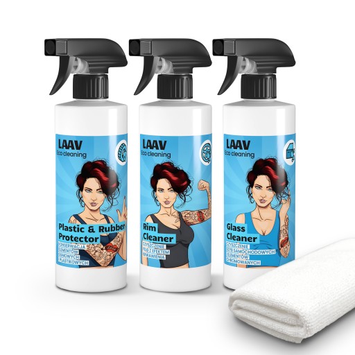 Набір рідин для чищення та догляду за автомобілем 4 шт.